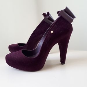 Melissa Incense Flock Bow Heels